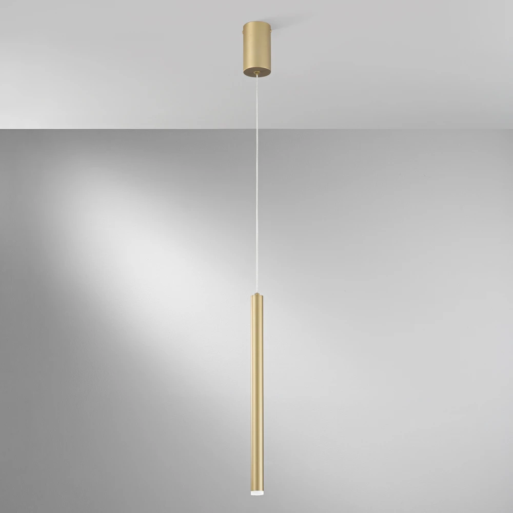 5W LED pakabinamas šviestuvas PYPE, aukso sp., CCT