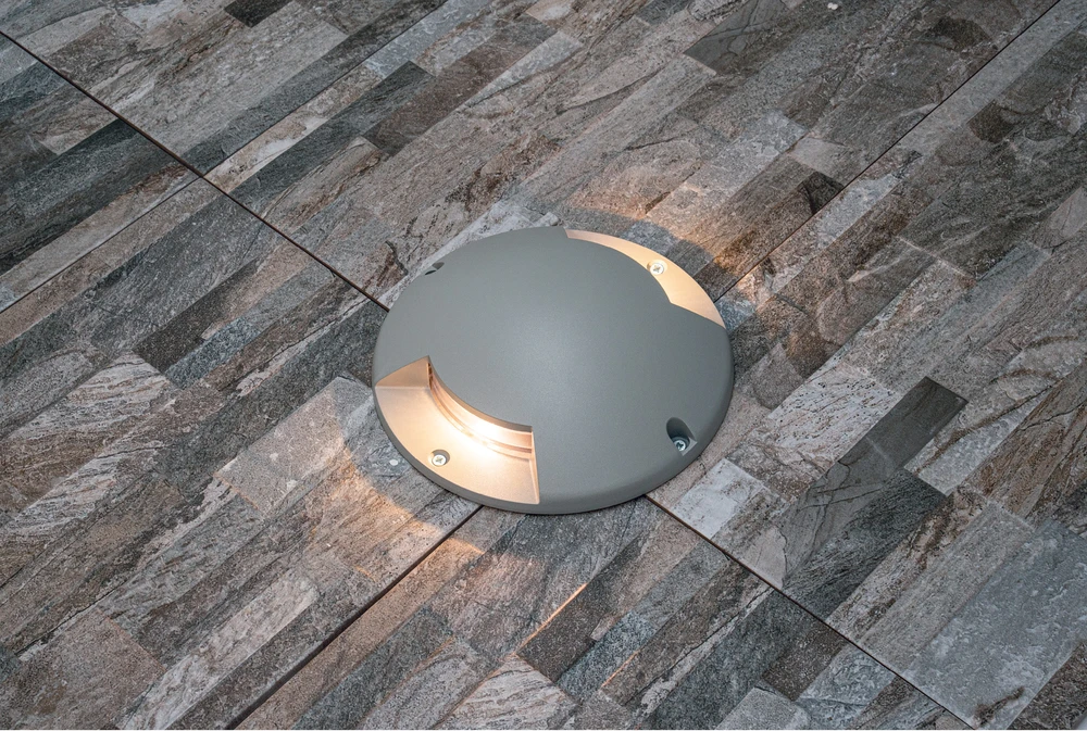 5W LED paviršinio montavimo grindinio šviestuvas, pilkas, 3000K, IP67, E462