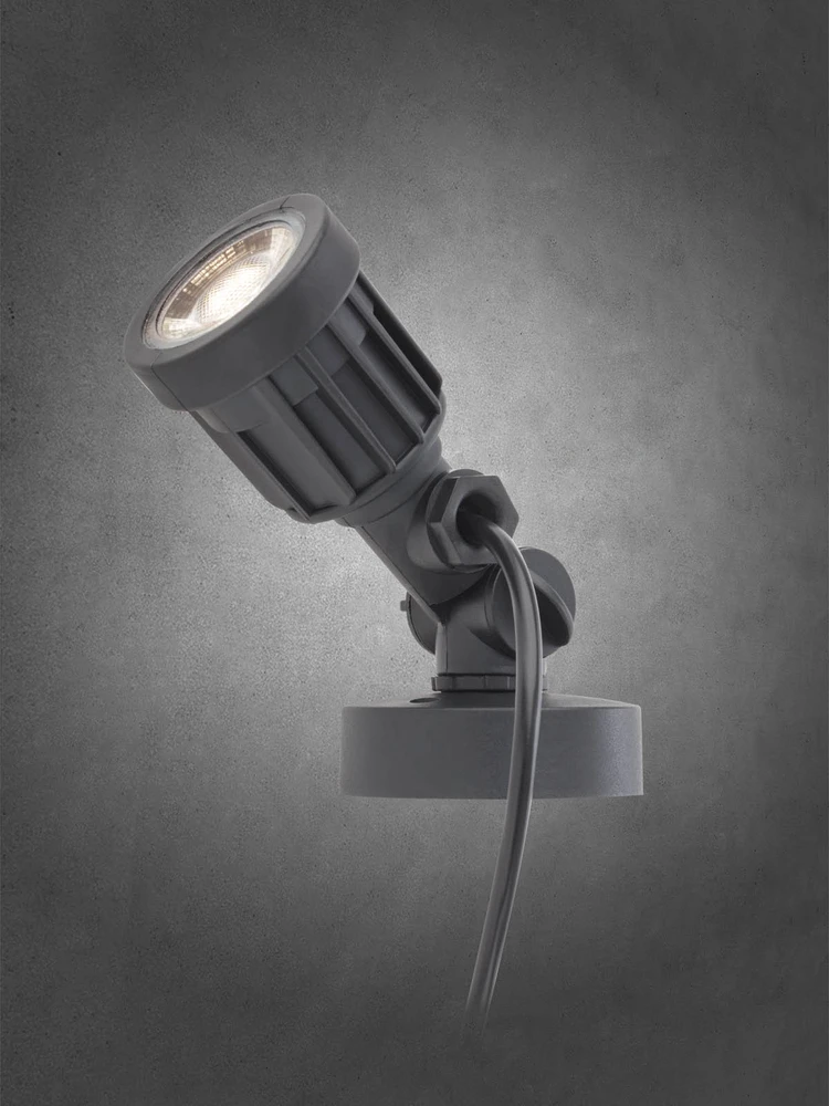 5W LED paviršinis/įsmeigiamas lauko šviestuvas TIM, dūmų sp., 4000K, IP65
