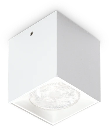 Lubinis šviestuvas Ideal Lux 5W LED paviršinis šviestuvas DOT, baltas, 3000K, dimeriuojamas, 319797