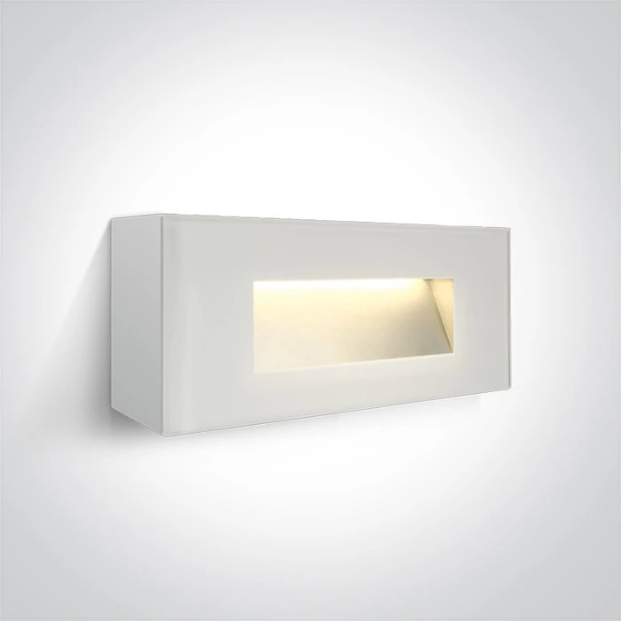 5W LED sieninis šviestuvas, baltas, 3000K, 67076A/W/W