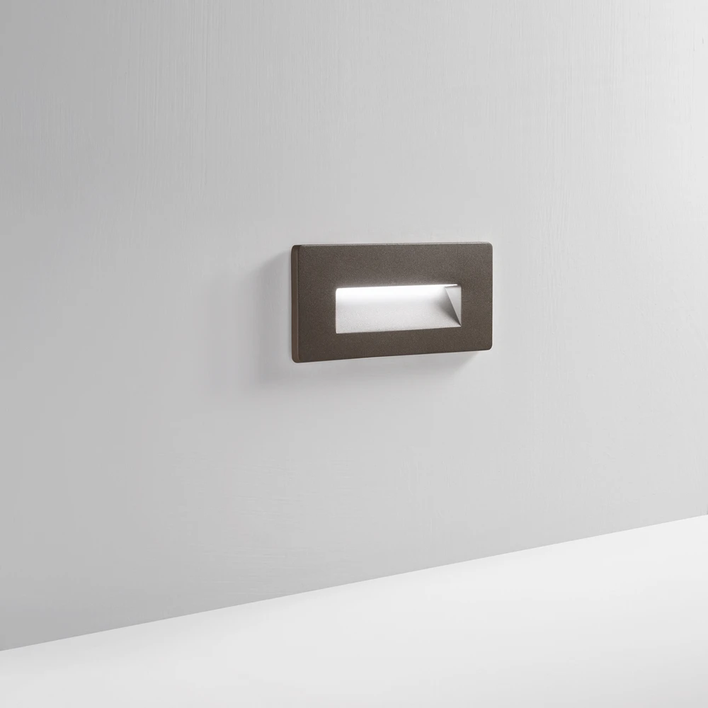 5W LED sieninis šviestuvas laiptų apšvietimui STRATOS, bronzos sp., CCT, IP65