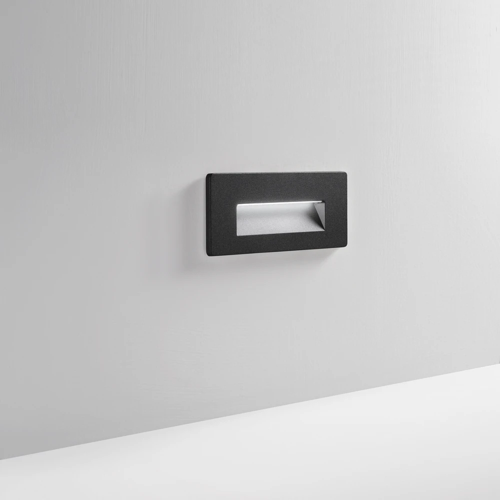 5W LED sieninis šviestuvas laiptų apšvietimui STRATOS, juodas, CCT, IP65