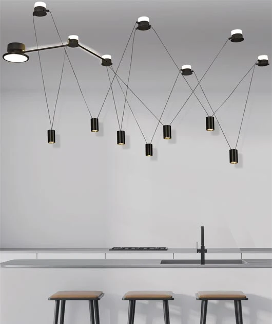 5W LED šviestuvas į 24V PLUG & PLAY sistemą, juodas, 3000K, dimeriuojamas, 19168