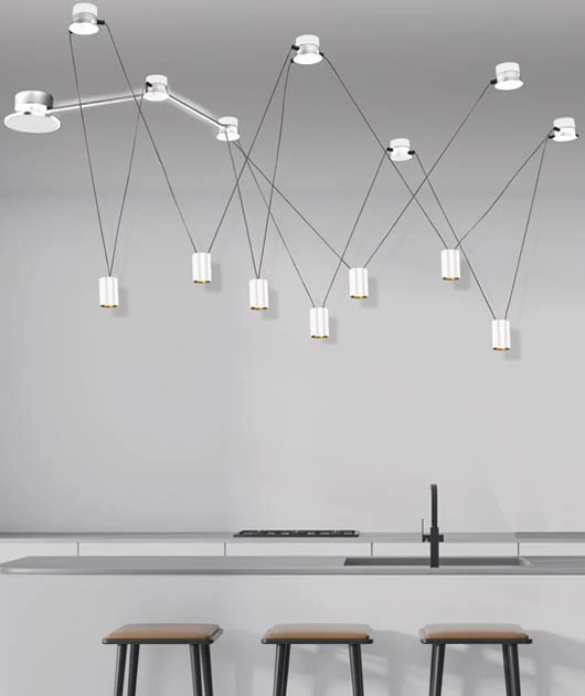 5W LED šviestuvas į 24V PLUG & PLAY sistemą, baltas, 3000K, dimeriuojamas, 19167