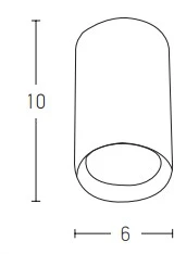 5W LED šviestuvas į 24V PLUG & PLAY sistemą, baltas, 3000K, dimeriuojamas, 19167