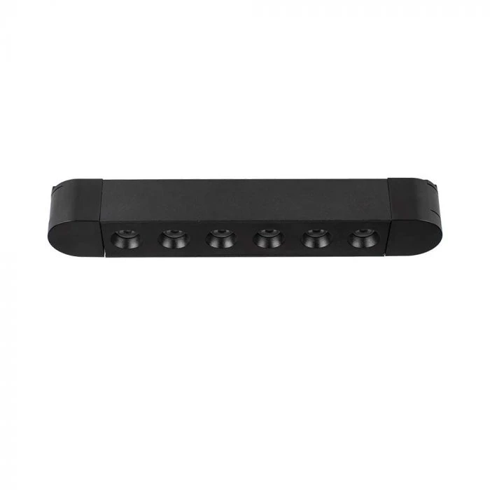 V-tac 5W LED šviestuvas į magnetinius bėgelius ULTRA THIN, juodas, 4000K