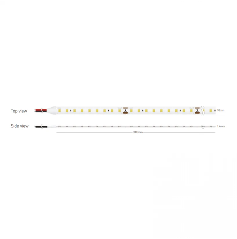 5W/m LED juosta, 24V, 126LEDs/m, 3000K, IP20, 5m ritė, LS49