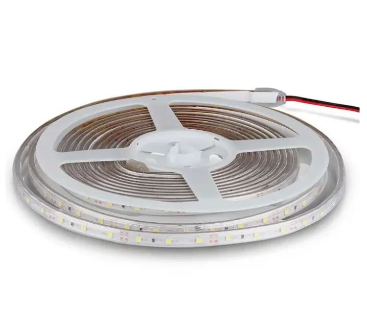 V-tac 5W/m LED juosta, 60LED/m, 12V, mėlyna sp., IP65, 5 metrų ritė