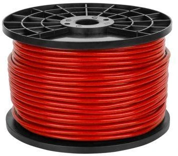 6 mm stereofoninis mikrofono kabelis, raudonas