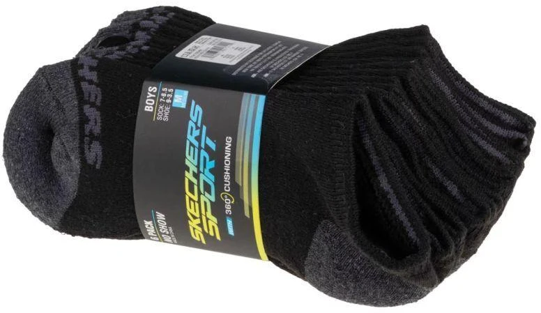 6 poros nematomos kojinės Skechers S108264-BLK