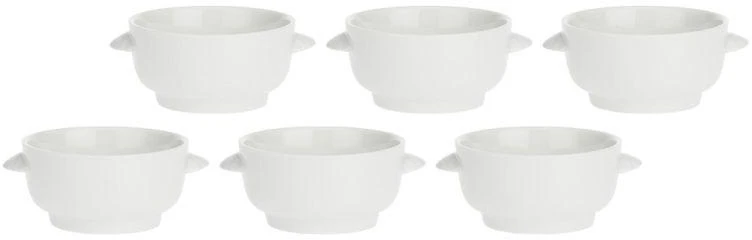La Porcellana Bianca 6 sriubos dubenėlių rinkinys „Terrine“ – balti, 12,5 cm