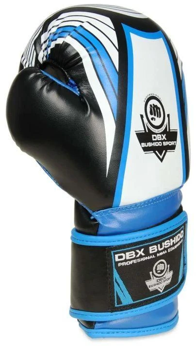 BUSHIDO 6 uncijų bokso pirštinės vaikams - Jaunimo mėlynos ARB407v1-6oz
