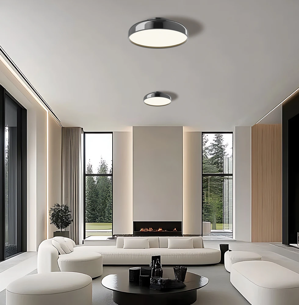 60W LED lubinis šviestuvas ALENSA, blizgios juodos sp., 3000K, 4349000
