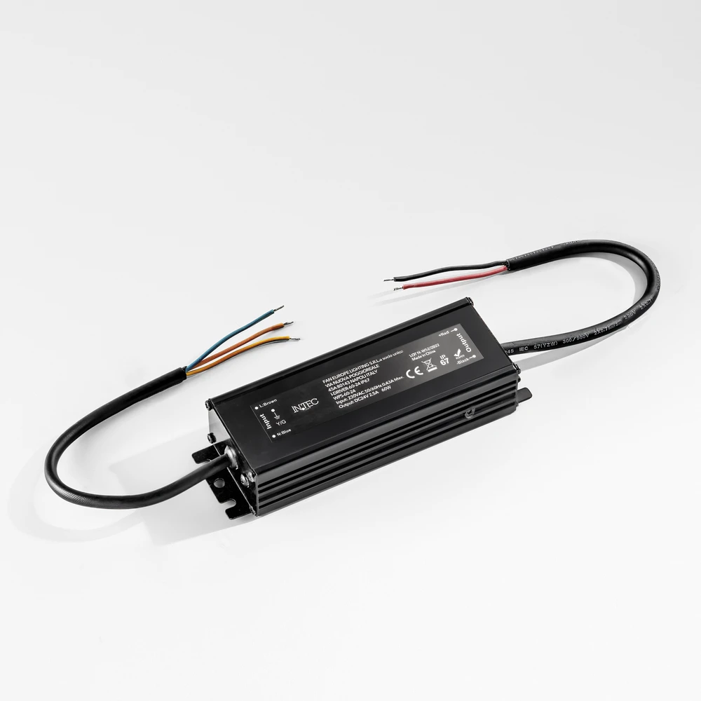 60W LED maitinimo šaltinis, 24V, IP67