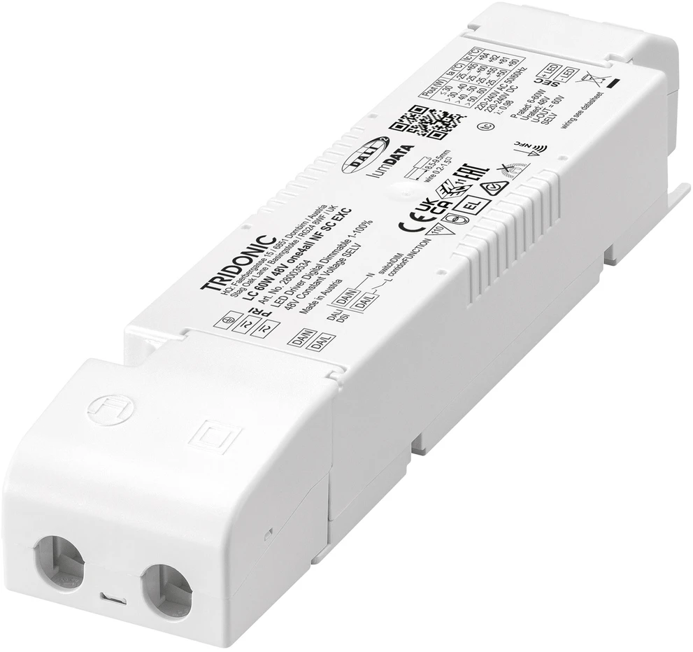 60W LED maitinimo šaltinis TRIDONIC LC ONE4ALL SP, 48V, DALI/PUSH