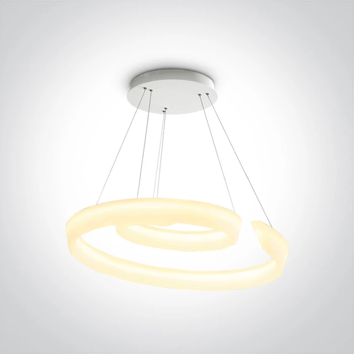 60W LED pakabinamas šviestuvas, baltas, 3000K, 63112/W