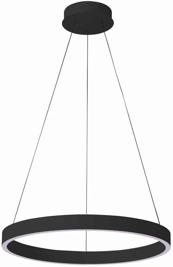 Italux 60W LED pakabinamas šviestuvas BRASCO DOWN, juodas, 3000/4000K, dimeriuojamas