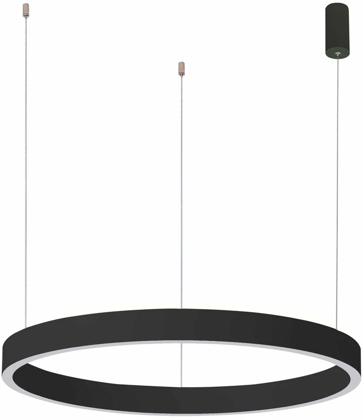 Italux 60W LED pakabinamas šviestuvas BRASCO DOWN, juodas, 3000/4000K, dimeriuojamas