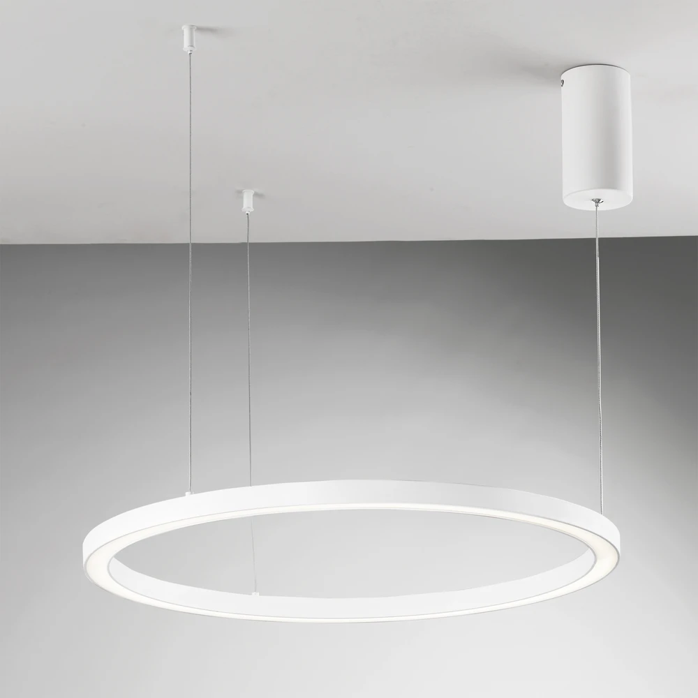 60W LED pakabinamas šviestuvas HOOP, baltas, CCT