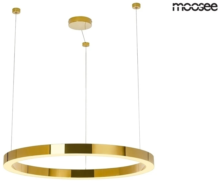 60W LED pakabinamas šviestuvas RING LUXURY 90, aukso sp., 3000K