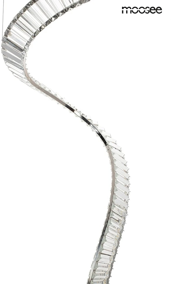 60W LED pakabinamas šviestuvas WAVE CORDON 1A, chromo sp., 3000K
