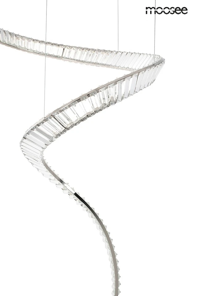 60W LED pakabinamas šviestuvas WAVE CORDON 1A, chromo sp., 3000K
