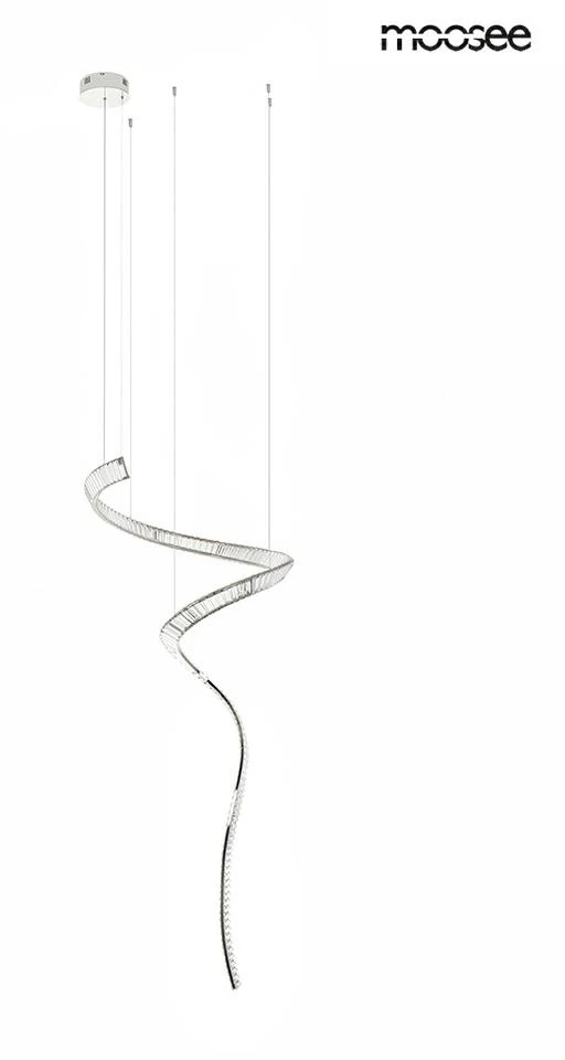 60W LED pakabinamas šviestuvas WAVE CORDON 1A, chromo sp., 3000K