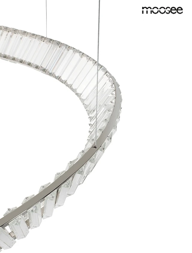60W LED pakabinamas šviestuvas WAVE CORDON 1A, chromo sp., 3000K