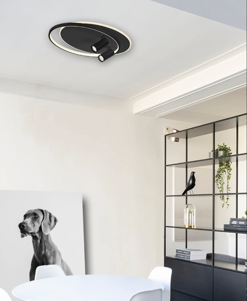 Lubinis šviestuvas 61W LED paviršinis šviestuvas SMART, juodas, 3000K, 4265500