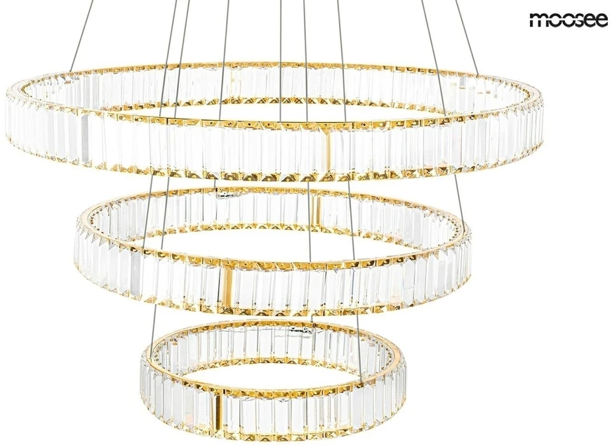 62,6W LED pakabinamas šviestuvas LIBERTY TRIPLES, aukso sp., 3000K