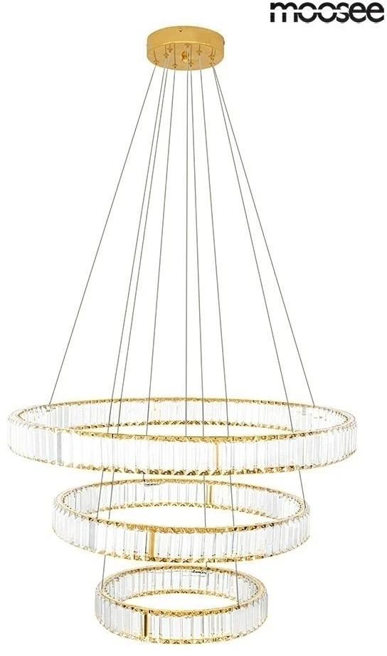 62,6W LED pakabinamas šviestuvas LIBERTY TRIPLES, aukso sp., 3000K