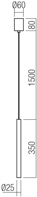 6,2W LED pakabinamas šviestuvas KANJI, baltas, 2700K, 01-4136