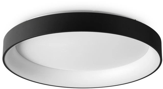 Lubinis šviestuvas Ideal Lux 62W LED paviršinis šviestuvas ZIGGY, juodas, 3000K, 321615