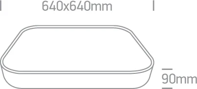 Lubinis šviestuvas 62W LED plafonas, baltas, 3000K, 62160A/W/W