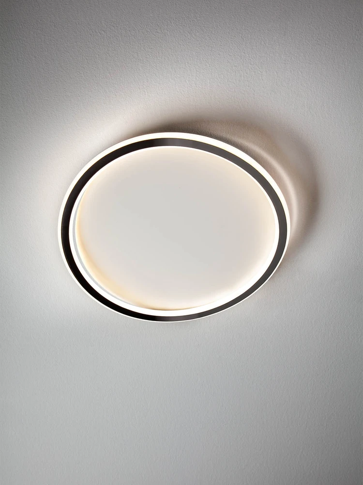 Lubinis šviestuvas 62W LED plafonas JOLIE, juodos/baltos sp., 3000/4000/6000K, dimeriuojamas
