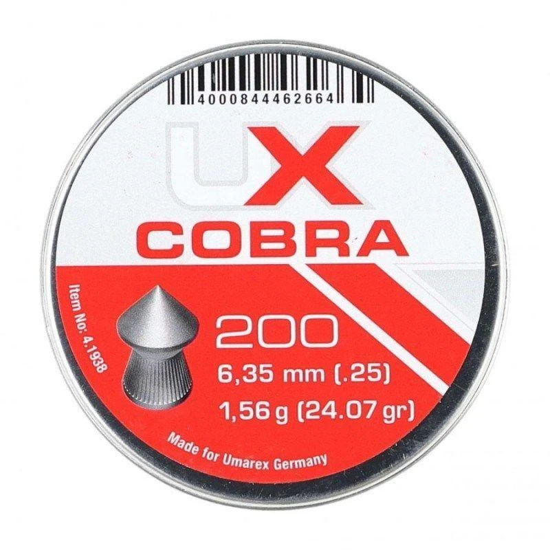 Umarex Cobra smailios briaunotos šratinės kulkos 6.35 200 vnt.