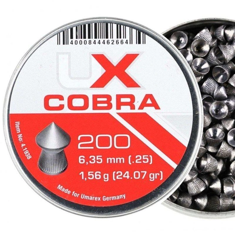 Umarex Cobra smailios briaunotos šratinės kulkos 6.35 200 vnt.