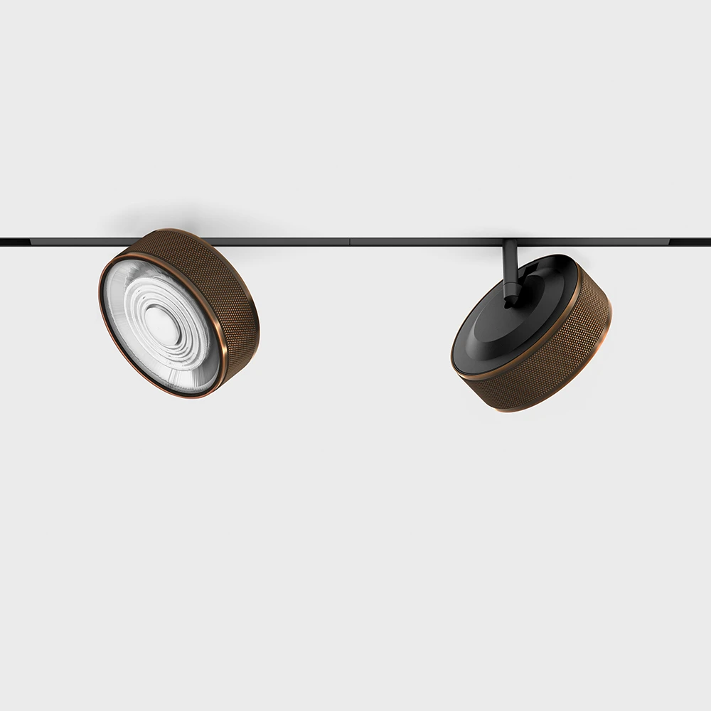 6,3W LED šviestuvas SOL MINI į magnetinę sistemą MICRO_LINE, vario/juodos sp., 3000K, DALI