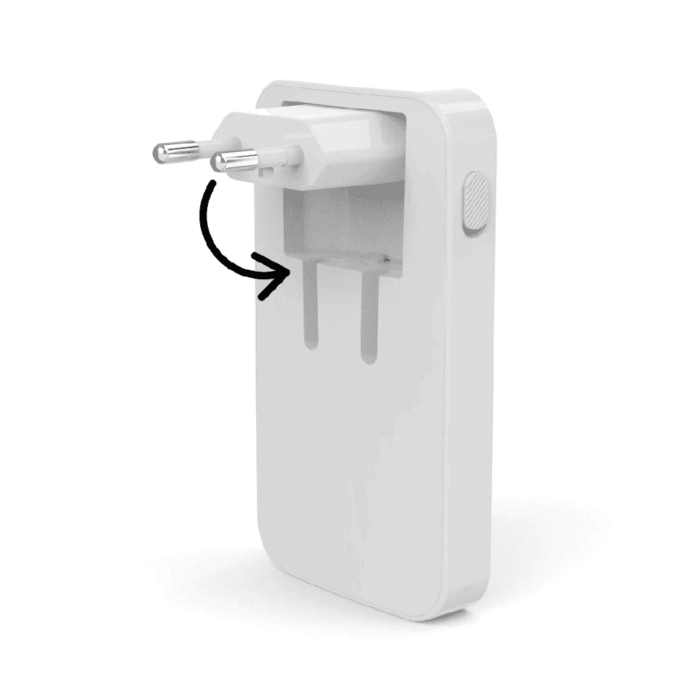 Hama 65W GaN, 2X USB-C, 1X USB-A, balta