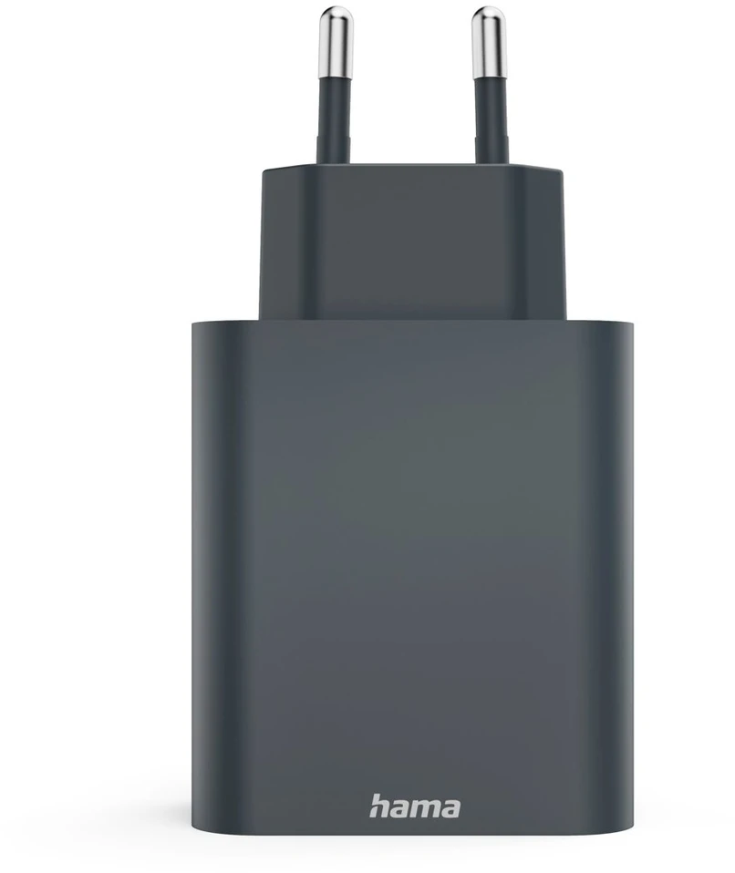 HAMA Įkroviklis SIECIOWA ECOSENTIAL 65W PD 2X USB-C, 1X USB-A, ANTRACYT