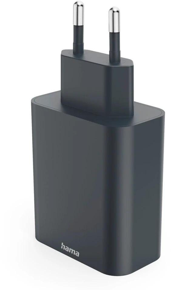 HAMA Įkroviklis SIECIOWA ECOSENTIAL 65W PD 2X USB-C, 1X USB-A, ANTRACYT