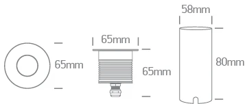 6,5W LED įleidžiamas į žemę šviestuvas, plieno sp., 3000K, IP67, 69068CH/W