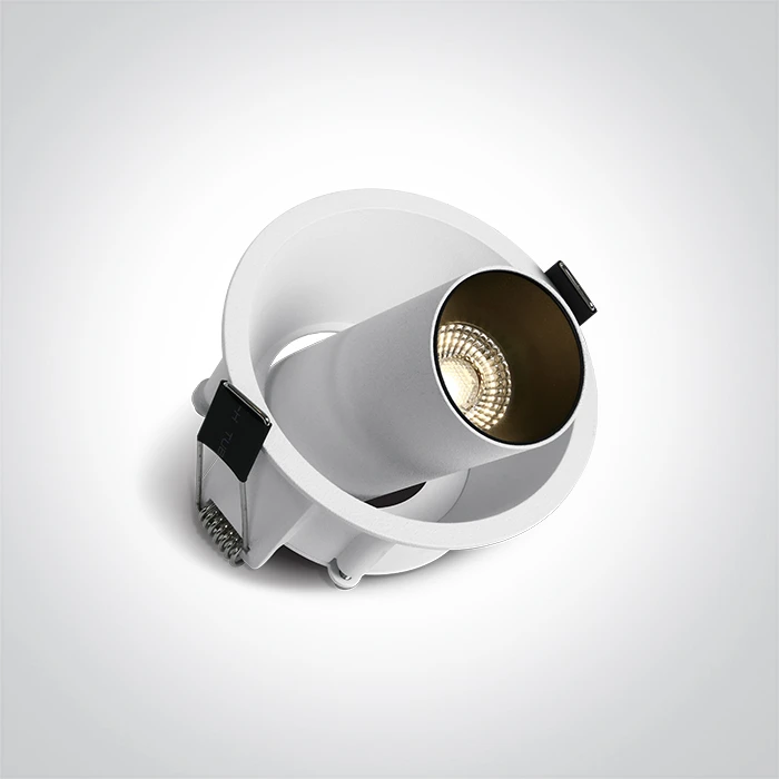 6,5W LED įleidžiamas, pakreipiamas šviestuvas, baltas, 3000/3500/4000K, dimeriuojamas, 11107C/W/V