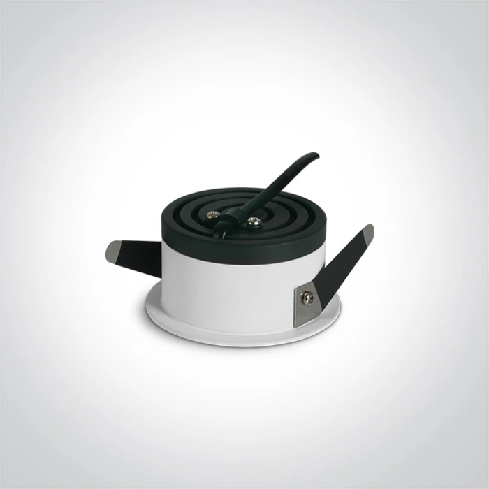 6,5W LED įleidžiamas šviestuvas, baltas, 3000/3500/4000K, su filtru nuo akinimo, dimeriuojamas, 10106DH/W/V