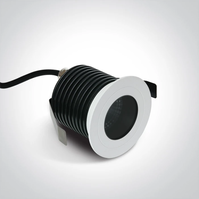 6,5W LED įleidžiamas šviestuvas, baltas, 3000K, 10107H/W/W