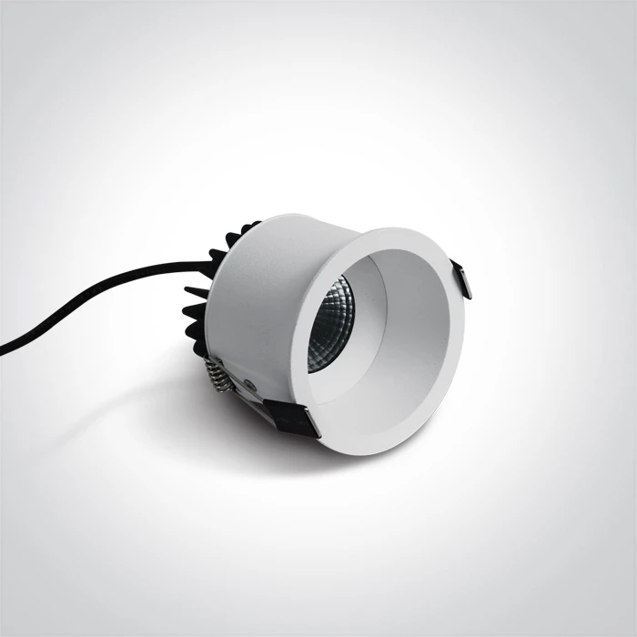 6,5W LED įleidžiamas šviestuvas, baltas, 3000K, 10107WD/W/W
