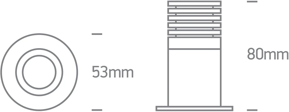 6,5W LED įleidžiamas šviestuvas, juodos/baltos sp., 3000/3500/4000K, IP65, dimeriuojamas, 10107DL/W/B/V