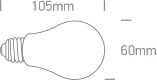6,5W LED lemputė, dimeriuojama, E27, 2200K, 9G03RAD/A/E