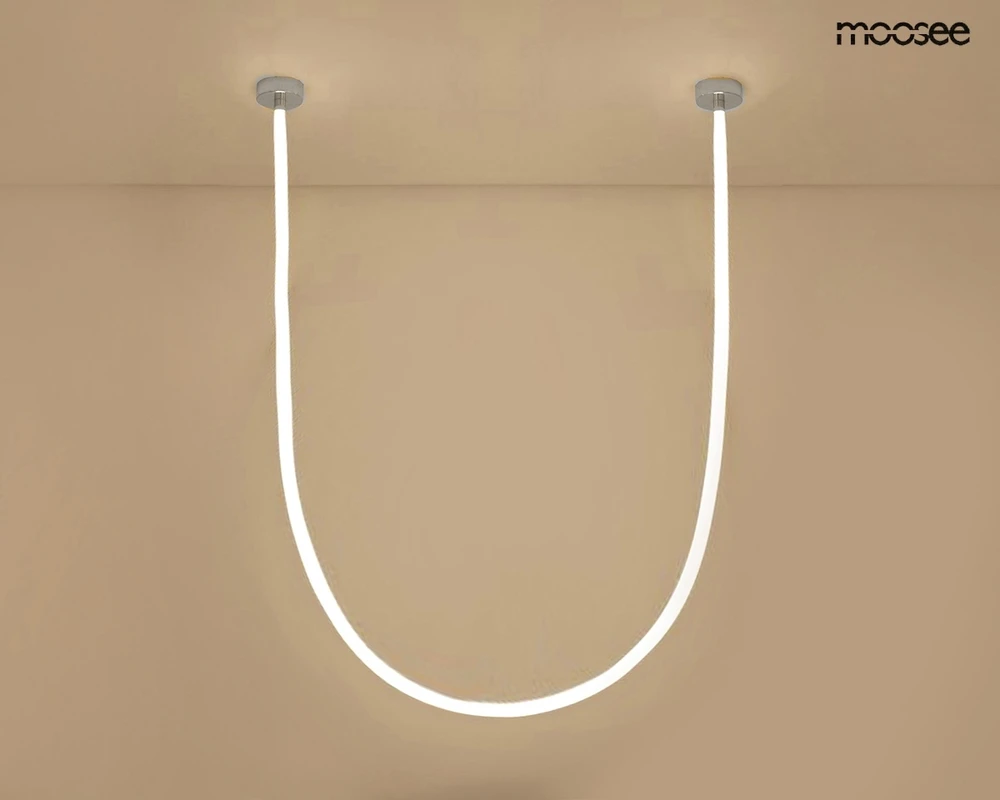 65W LED pakabinamas šviestuvas LASSO 600 SMART, sidabro sp., 3000/4000K